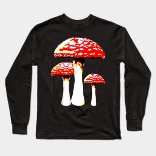 Misterious Mushrooms Long Sleeve T-Shirt